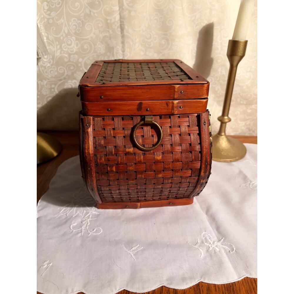 Vintage Hexagonal Mixed-Media‎ Trinket Chest - Picture 7 of 10